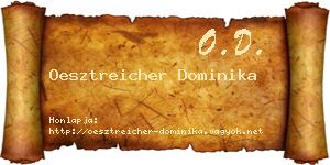 Oesztreicher Dominika névjegykártya